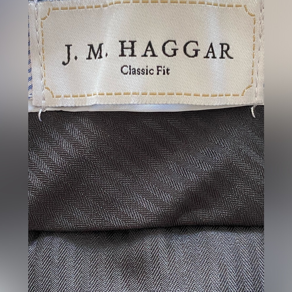 J M Haggar back dress pants. Flat front classic fit no cuffs belt loops 44/27
C - Picture 6 of 8